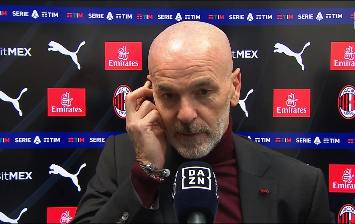 Pioli: “Grande partita. Fuorigioco incredibile, come si fa?”