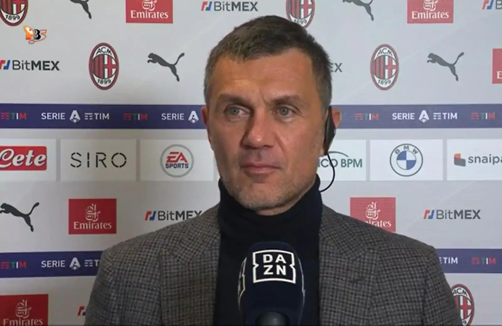 Maldini a Dazn: “Abbiamo tanti giocatori out. Mercato? Vi rispondo così”