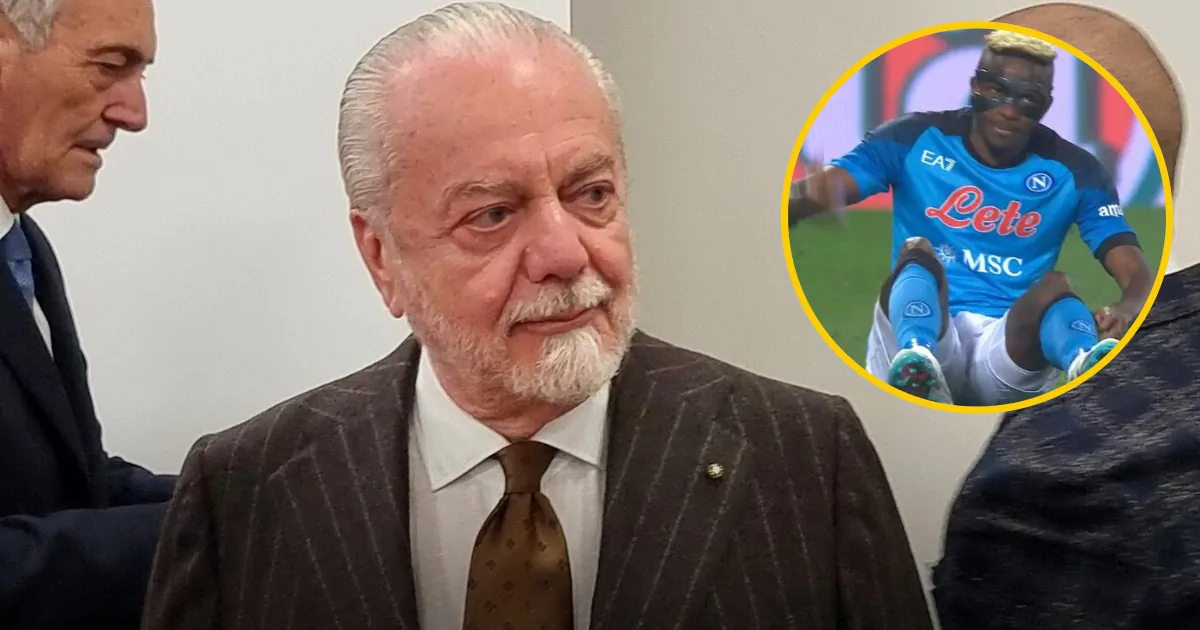 Milan-Napoli, Osimhen recupera? L’annuncio di De Laurentiis!