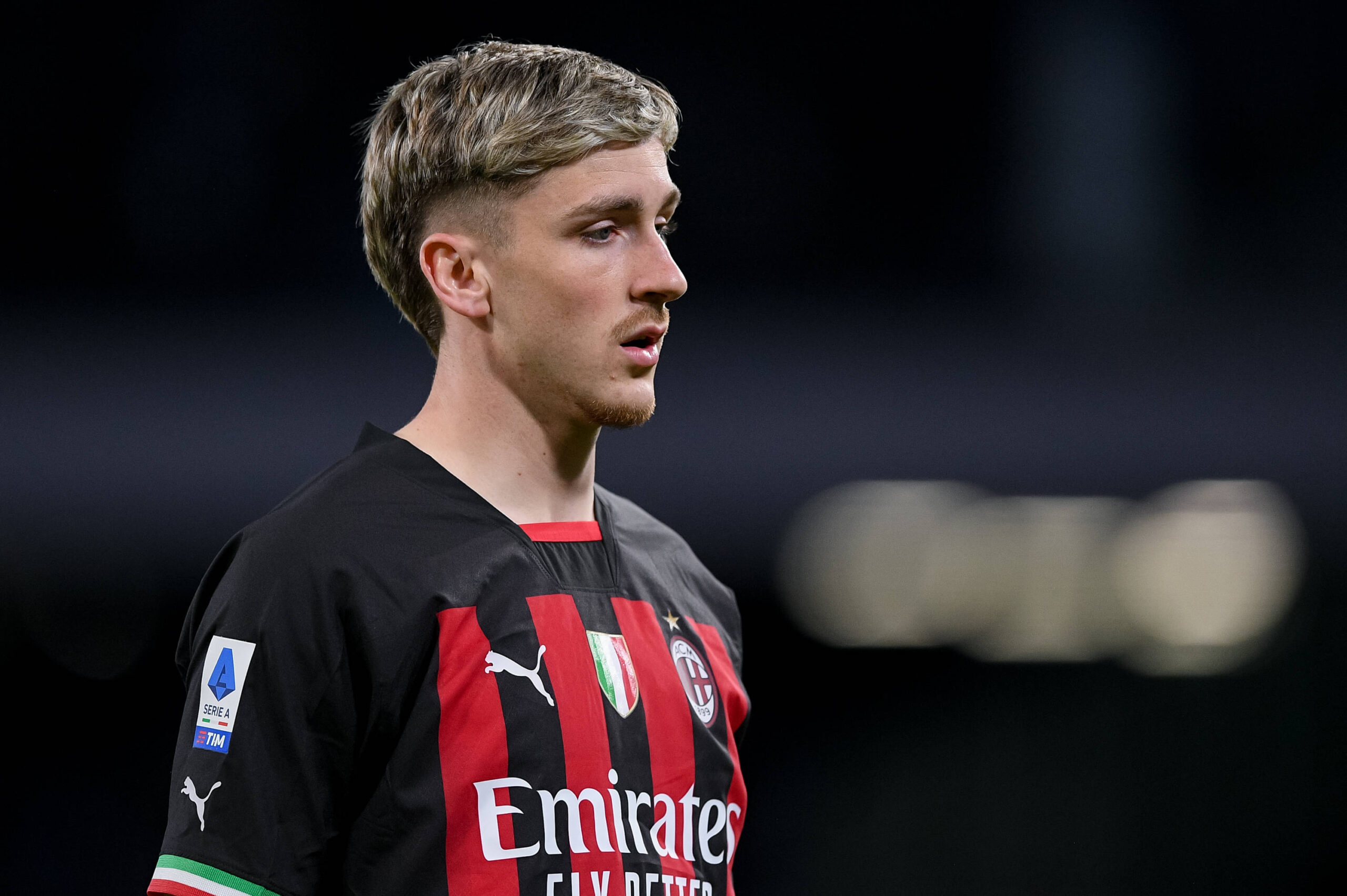 Saelemaekers in campo durante Napoli-Milan