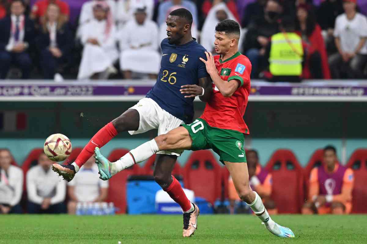 Thuram in azione ai Mondiali in Qatar