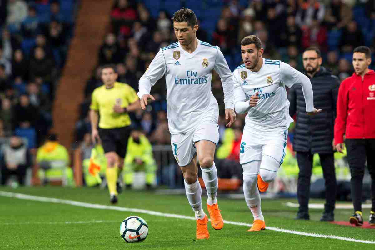 Theo Hernandez al Real Madrid con Cristiano Ronaldo