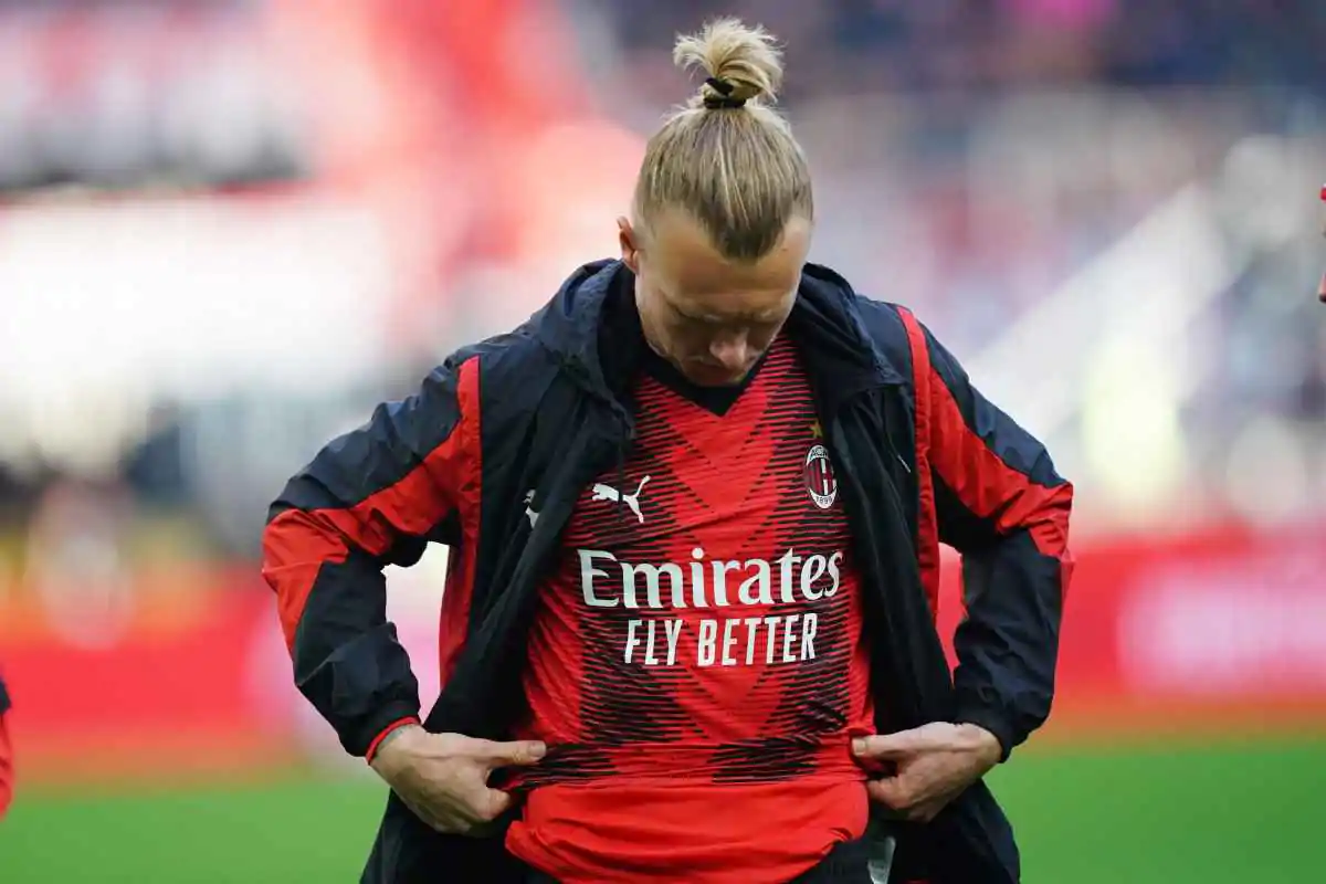 Milan-Sassuolo: Kjaer nel pre partita