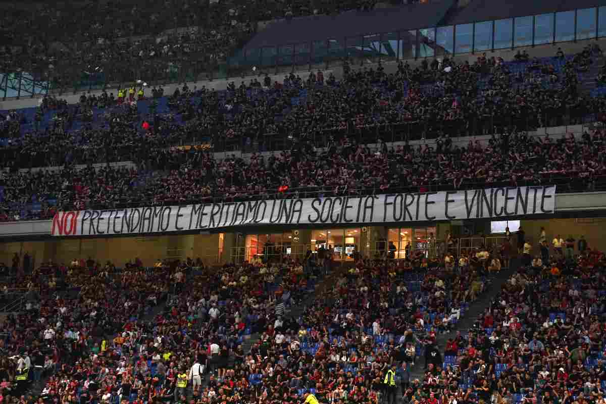 Milan, i tifosi:''preteso vincere''