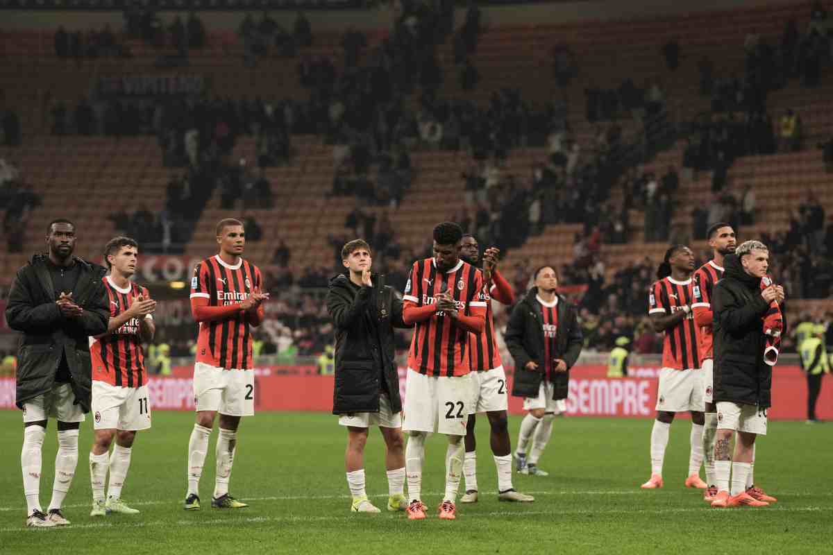 Il Milan in campo