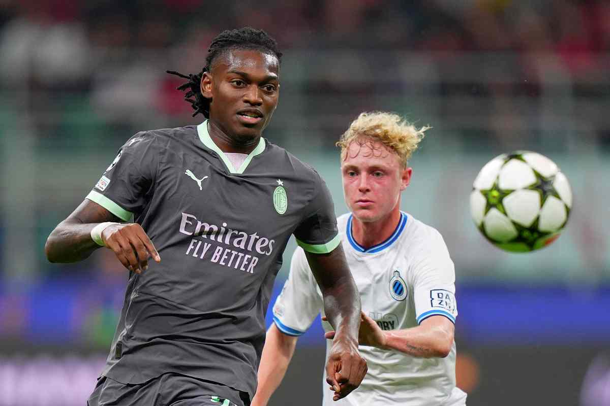 Leao in campo contro il Brugge