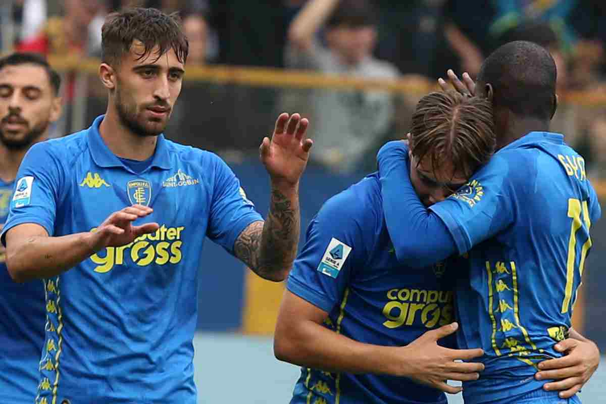 Empoli esulta dopo un gol