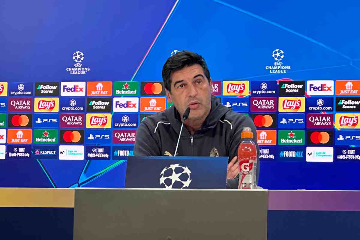 Real Madrid-Milan, le parole di Paulo Fonseca in conferenza stampa