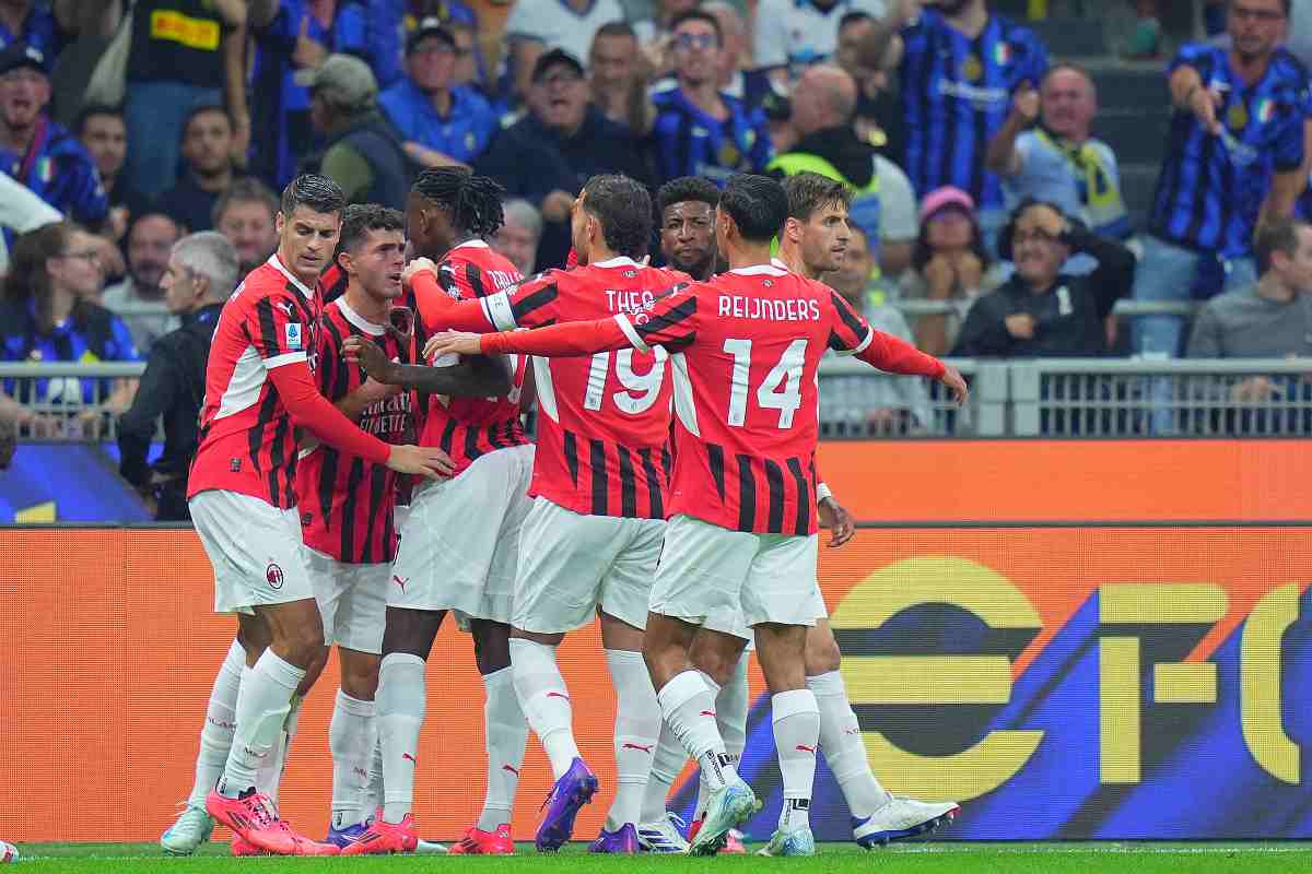 Il Milan festeggia la rete