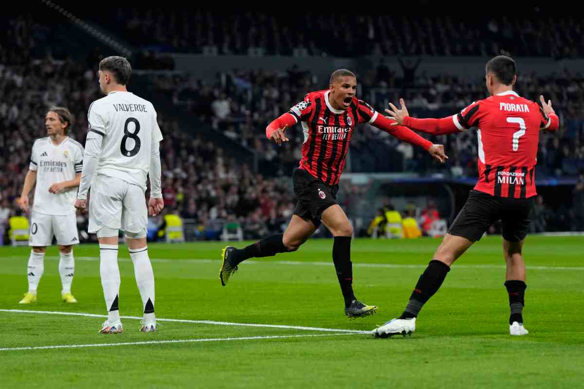 Il Milan esulta al Bernabeu