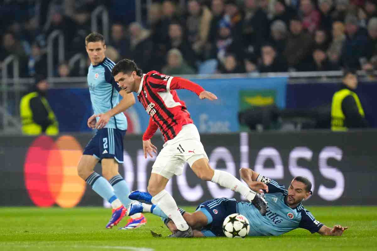 Slovan Bratislava Milan, tegola per Fonseca