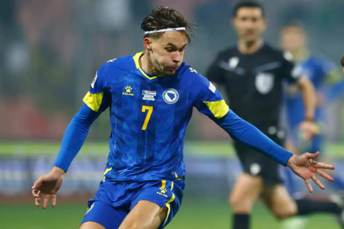 Dedic in campo con la Bosnia