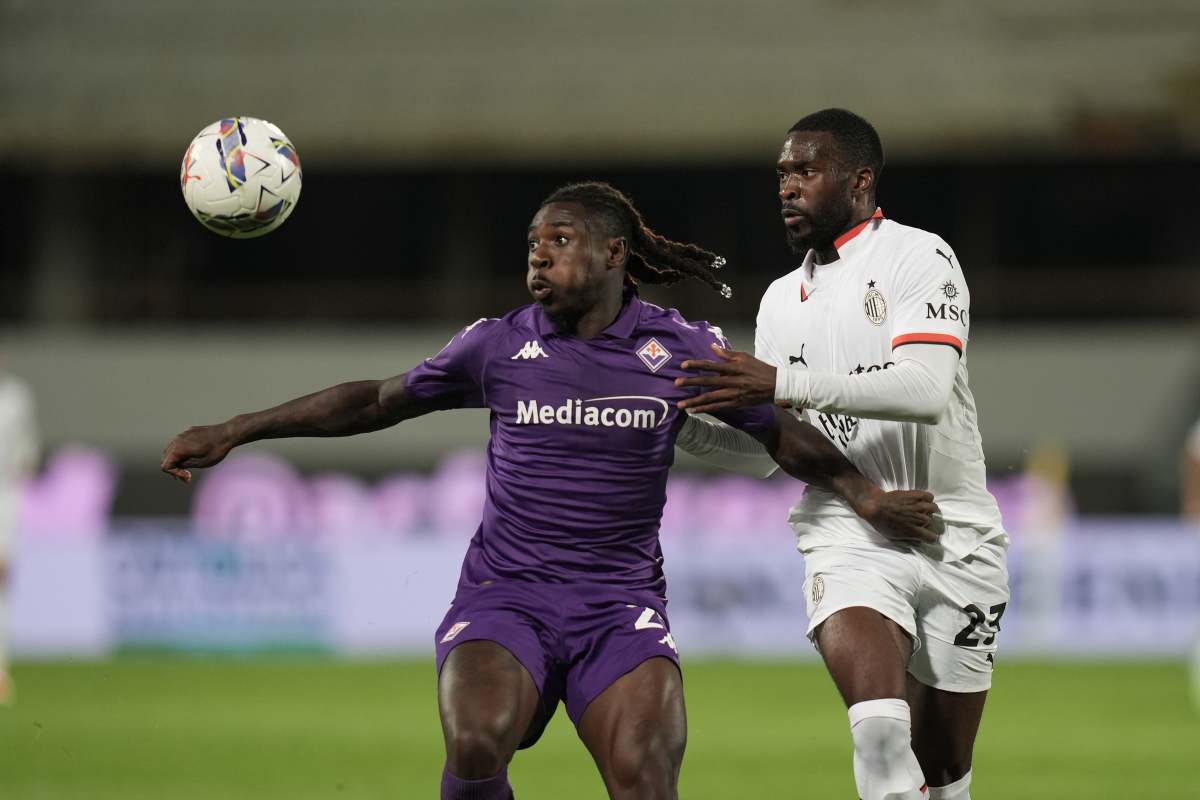 Tomori contro la Fiorentina