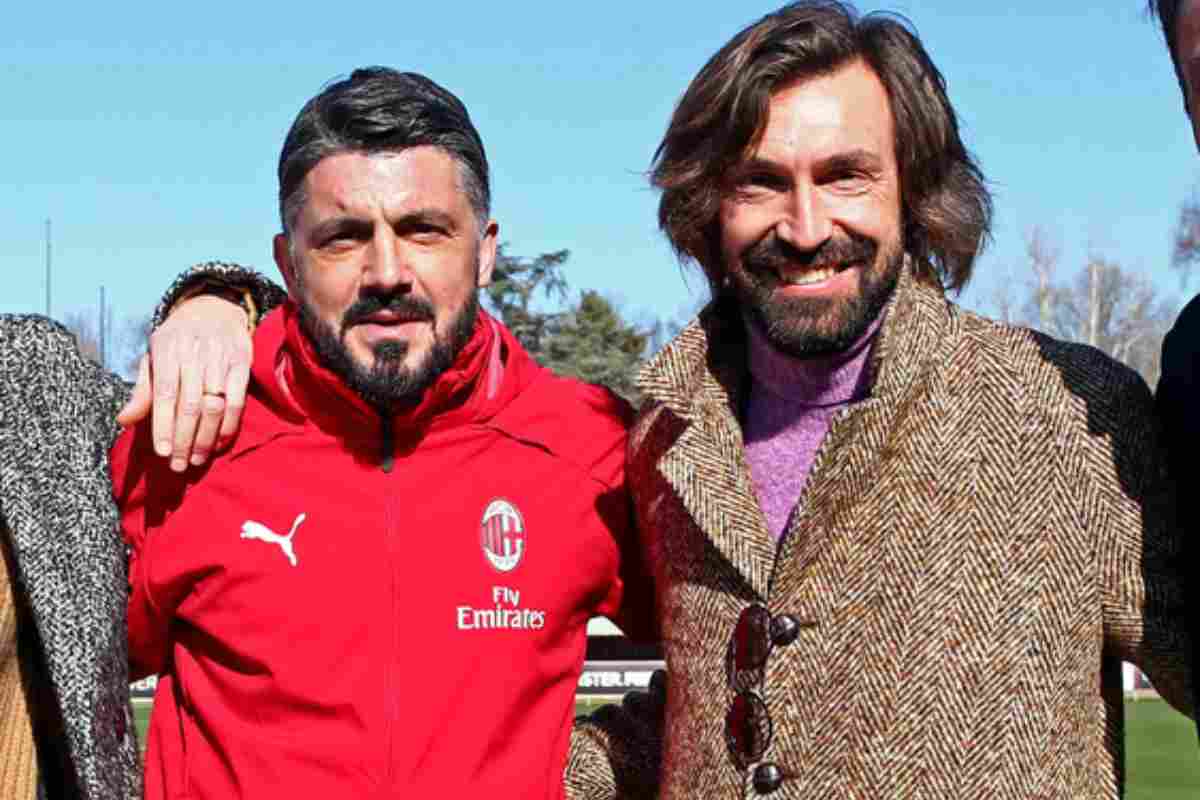 Pirlo e Gattuso in foto