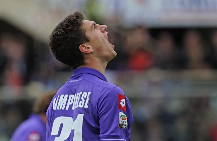 Michele Camporese ai tempi della Fiorentina urla verso il cielo