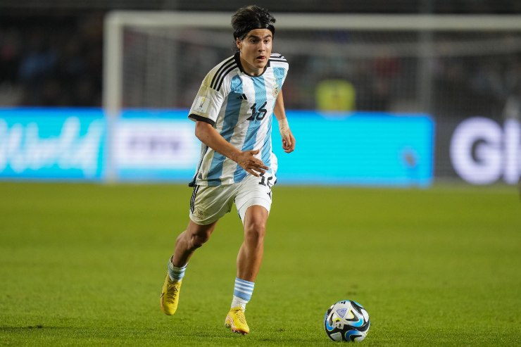 Luka Romero con l'Argentina